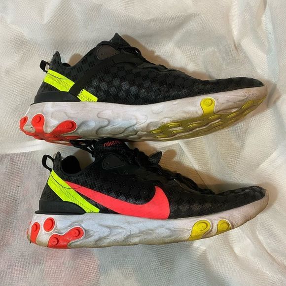 Nike Other - Nike React Element 55 ‘Black Crimson Volt’, Men’s Size 12
